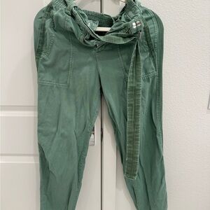 Zara Green Trousers with belt